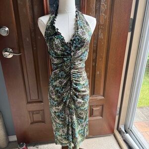 BCBG Halter Midi Dress